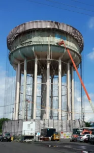 The Montgomeryville PA water tower has been a local landmark for many years